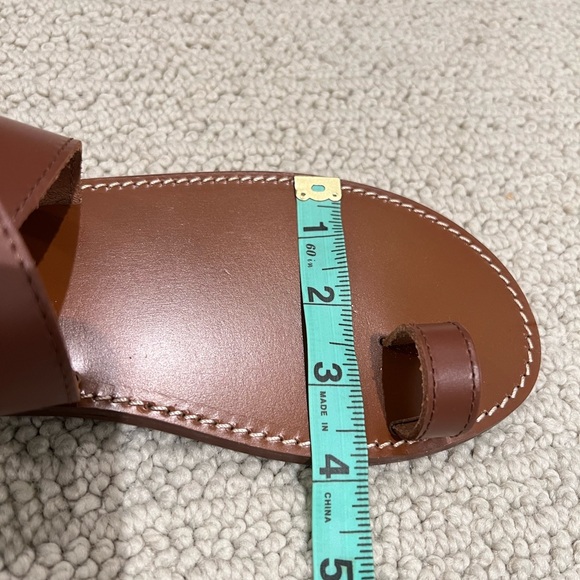 NWT J-Crew Leather Toe Ring Sandals sz 7.5 - Picture 7 of 7